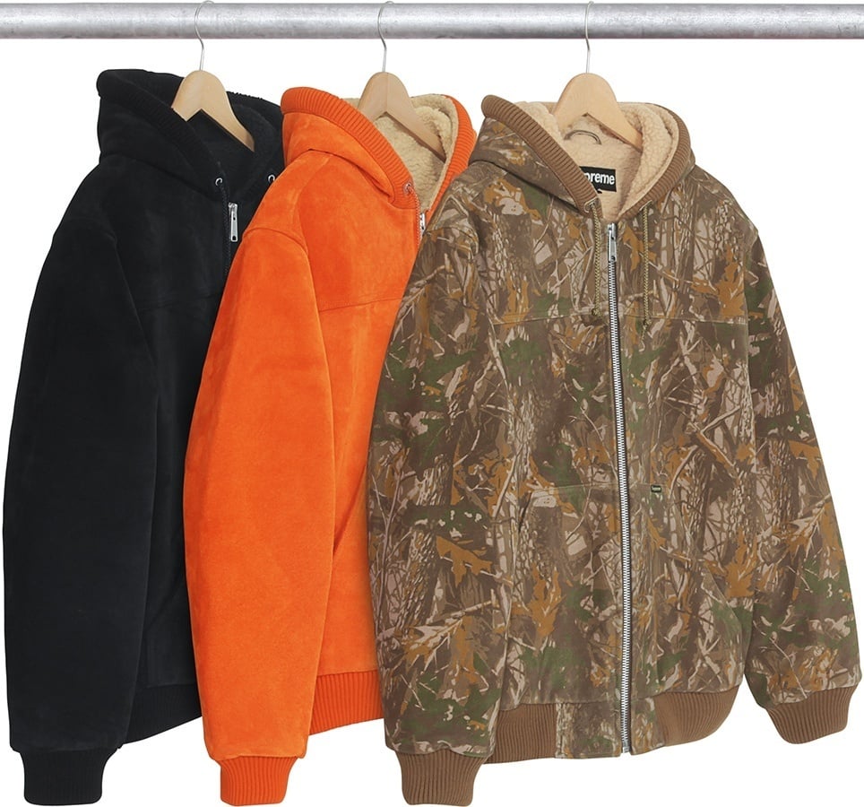 Hooded Suede Work Jacket